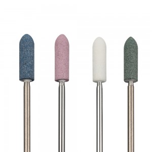 3/32 shank electric nail machine tree shape ceramic stone burr drill bit manicure