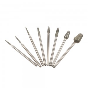 cuticle clean diamond nail drill bits electric nail file for manicure pedicure tools