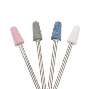 best quality stone burr large smooth top clean nail corundum bit ceramic nail drill bit