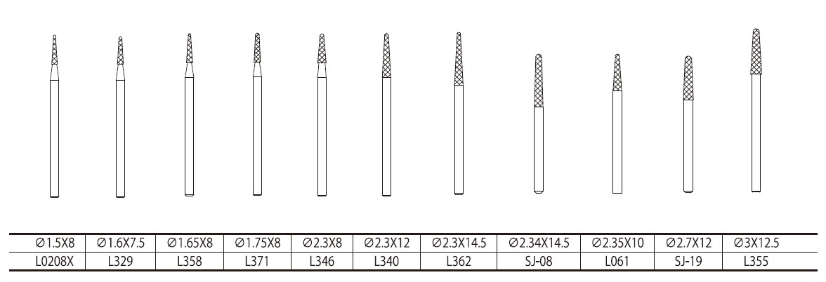 L shape-Taper Radius End 1