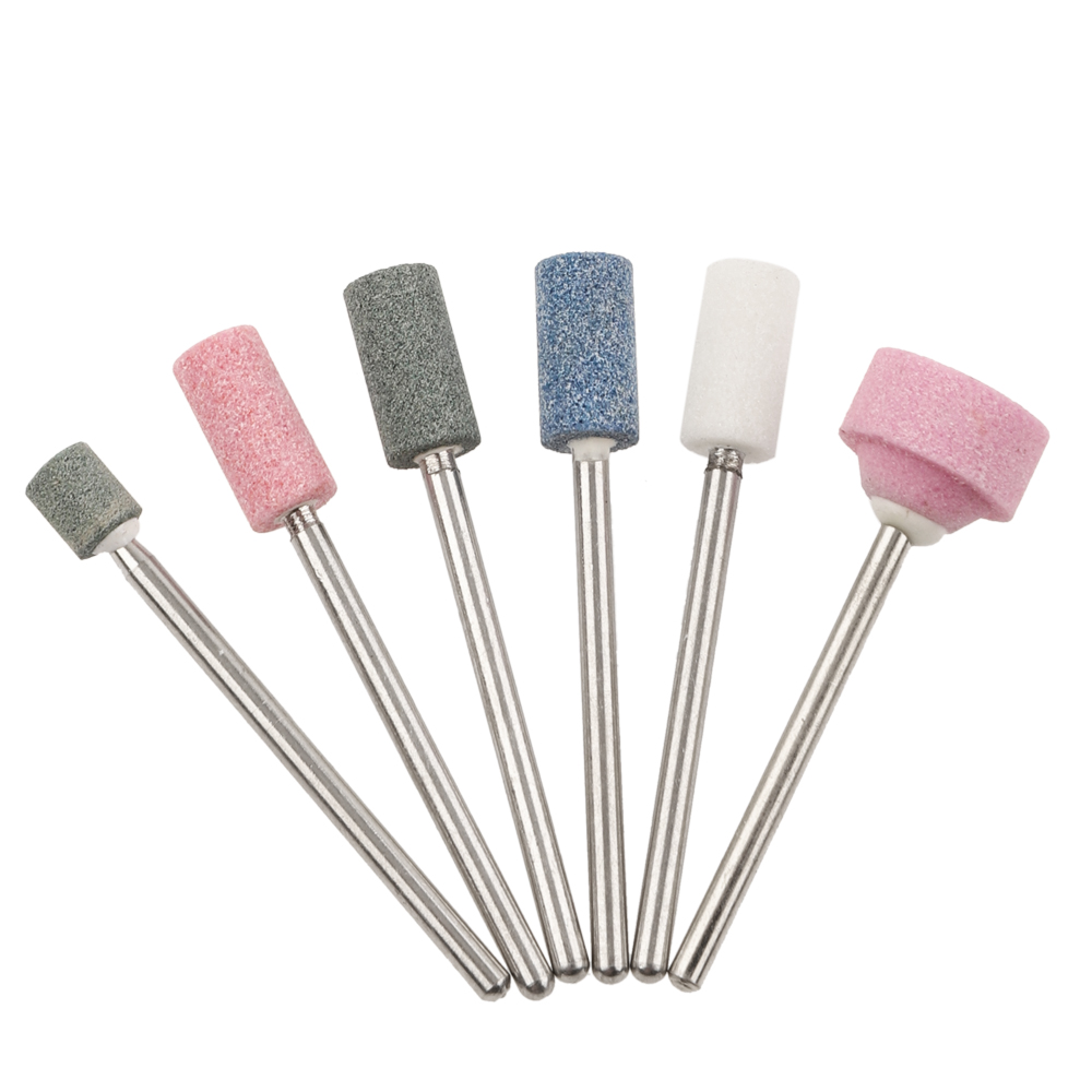 barrel ceramic stone burr nail drill bit cuticle nails file bit manicure pedicure