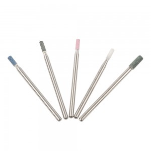 stone burr ceramic nail bits corundum rotary small barrel bit 3/32″ shank for nail art