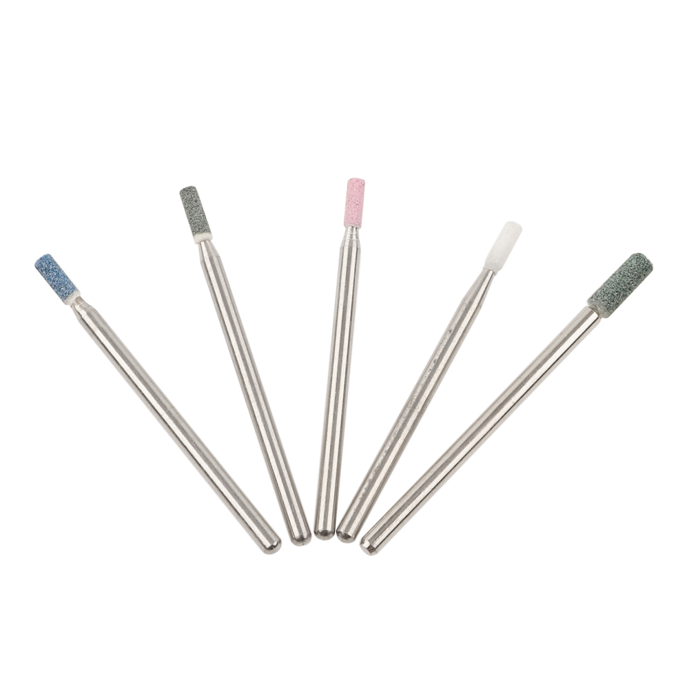 stone burr ceramic nail bits corundum rotary small barrel bit 3/32″ shank for nail art