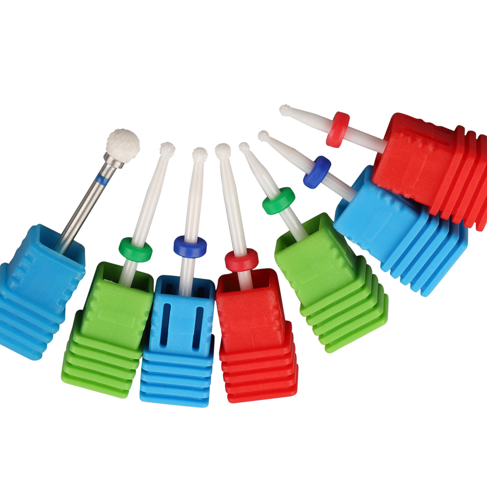 ball shape dia 6mm ceramic drill bit electric nail drill nail beauty products